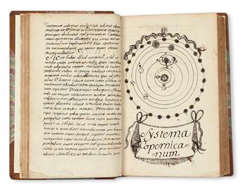 MANUSCRIPT.  Physica Generalis [Specialis].  Illustrated ms. in Latin on paper.  2 vols.  1707